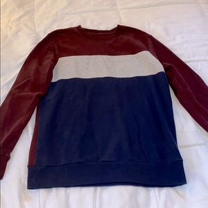 Oversized Red White and Blue Hoodie
